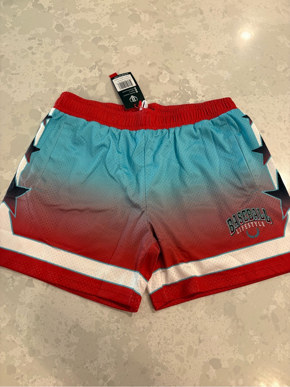 Baseball Lifestyle 101 Mesh Shorts, Adult Medium, NWT